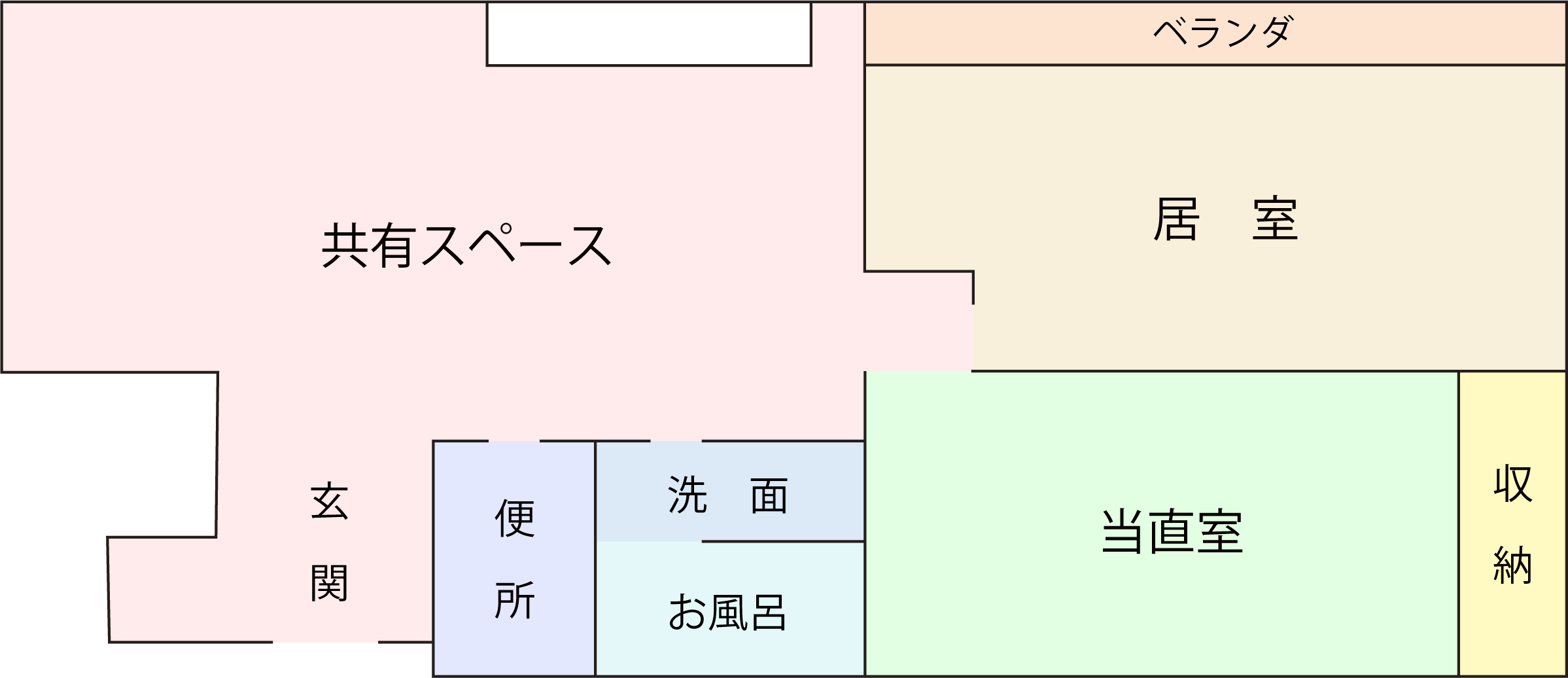 401号室フロアマップ